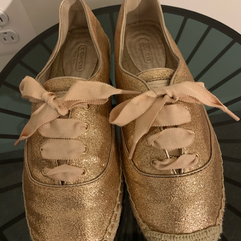 Coach tie-up espadrilles flats